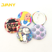 Estaño personalizado divertido broche botón iconos feliz cara sonriente Pin insignias