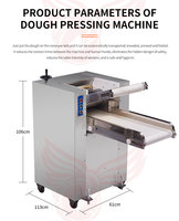 Nouvelle machine à presser la pâte automatique en acier inoxydable 201 de haute qualité pour roti, pizza, pita, tortillas et wraps