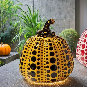 Escultura de Calabaza de Diseño Artístico Extra Grande Personalizada, Modelo Duradero, Impermeable, Ligero, Hecho a Mano con Resina, Pintado a Mano, para TV y Cine - Product Image 2