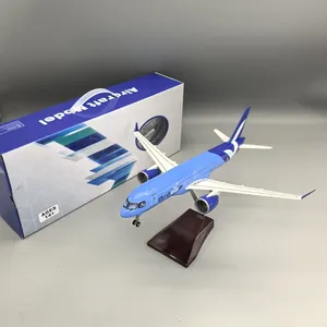 Modèle d'avion en résine <span class=keywords><strong>Airbus</strong></span> A220-300 Breeze Airways à l'échelle 1/100, 38 cm, avec lumières LED et trains d'atterrissage - Product Image 3