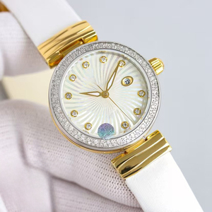 Luxury High Quality Waterproof Luminous Ladies Mechanical <b>Watch</b> Moissanite <b>Case</b> Sapphire Crystal 34mm Date Display Elegant Style - Product Image 2