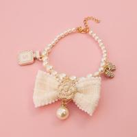 Collier pour chien avec décoration en strass DIY, bijoux pour chiens et chats, collier pour chien avec collier de perles