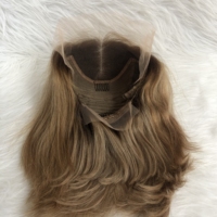 Perruque Lace Front Courte Brésilienne Colorée en Cheveux Humains Vierges Indiens, Modèle Bob, Cheveux Humains Mélangés, Meilleures Ventes en Gros