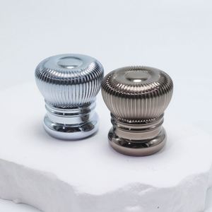 ขวดน้ำหอมแก้วทรงกลมใสขนาด 50 มล. ดีไซน์ใหม่ พร้อมฝาซิงค์หรูหรา - Product Image 5