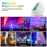 Lumière de projection USB Starry Galaxy avec contrôle Bluetooth océanique Projecteur de lumière RGBW Haut-parleur de musique pour décoration Cadeau de fête