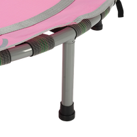 Trampoline pour enfants Tianxin personnalisé rose avec poignée en U, tissu en cuir PU, tapis haute élasticité, mini trampoline de fitness pour les sports d'intérieur