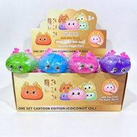 Jouet à presser anti-stress ASMR non-rétractable, style renne de Noël, forme boulette garnie de slush, fraise et raisin, objet de collection de fêtes