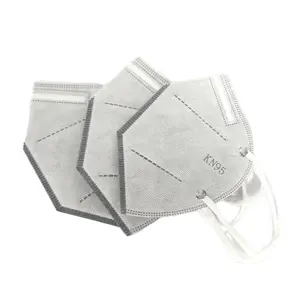 Disposable 5-Layer KN95 Facemask with Activated Carbon Earloop Face Mask