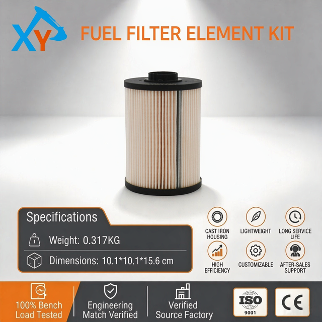 Genuine Excavator ENGINE PARTS 1876183970 8981430410 ELEMENT KIT FUEL FILTER for ISUZU 4HK1 4JJ1 4LE2 6HK1 6UZ1 6WG1