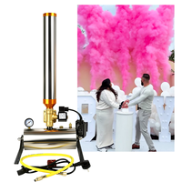 Machine de salut de scène à haute altitude, télécommandée électriquement, en acier inoxydable, pour pulvérisation de papier électronique, 100W, multi-prises