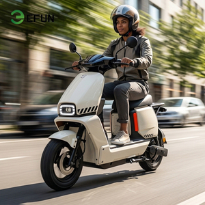 Motocicleta eléctrica inteligente de 1200W ofrece una velocidad máxima de 60 km/h, una autonomía de 60 km y colores personalizables. - Product Image 1