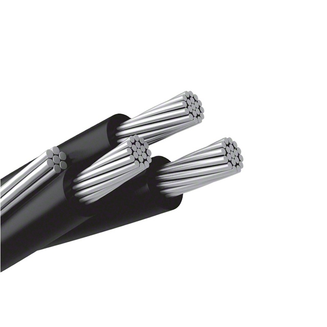 ACSR AAC AAAC Conductor 2*6AWG+1*6AWG Overhead Aerial Bundle ABC Cable 0.6/1kv Electrical Cable