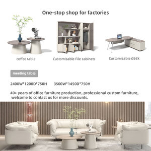 Factory Price Executive Modern Office Furniture OEM Luxury Design Solid Wood <strong>200cm</strong> 240cm Computer Office <strong>Desk</strong> ISO9001 Certified - Product Image 6