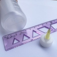 Flacon compressible de 100 ml avec bouchon à vis et pointe de précision, rechargeable, pour colle et liquides, avec aiguille émoussée pour l'artisanat, le bricolage et les réparations