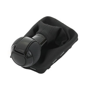 Perilla de palanca de cambios automática para coche, palanca de cambios de cuero para <span class=keywords><strong>Audi</strong></span> A3 8V A6 C7 S3 <span class=keywords><strong>Q3</strong></span> 2 RS3 4 5 S6 RS6 A7, negro, plateado, a prueba de herrumbre - Product Image 5