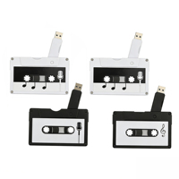 Clé USB en forme de cassette audio haute vitesse 4 Go 8 Go 16 Go 32 Go 64 Go USB 2.0/3.0 Nouveau plastique pour le stockage de musique