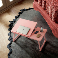 Escritorio Portátil Plegable y Ajustable para Computadora Portátil, Convertible en Cama, con Superficie de Plástico, Soporte para Mesa de Estudio