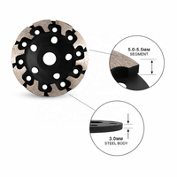 Disque de meulage diamanté OEM à double rangée en T pour bétonnière et composé autonivelant, outil de meulage pour ponceuse à sol, ensemble de travail