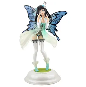Statuette di Personaggi Anime OEM di Alta Qualità, Figura Femminile Sexy <span class=keywords><strong>con</strong></span> Belle Ali di Farfalla - Product Image 1