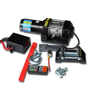 Treuil électrique 12 v, avec télécommande, capacité de 200lb, 24v, pour câble métallique de voiture