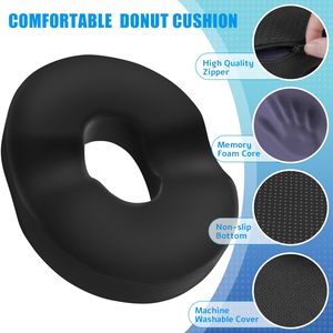 Cojín de asiento de almohada de Donut al <span class=keywords><strong>por</strong></span> mayor para <span class=keywords><strong>embarazo</strong></span> posparto y <span class=keywords><strong>hemorroides</strong></span> cojín para aliviar el dolor de coxis cojines de levantamiento de memoria - Product Image 3
