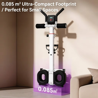 Máquina de remo sentado, entrenador abdominal, equipo de ejercicio para cintura, plegable, compacto, con temporizador digital, para gimnasio en casa, fitness, entrenamiento cardiovascular