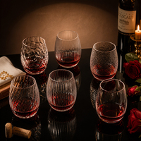 Verre à facettes motif nid d'abeille, grande capacité, compatible lave-vaisselle et micro-ondes, verrerie de luxe pour whisky et spiritueux