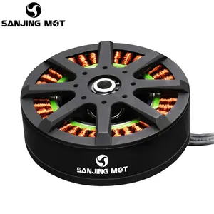 SANJING MOT มอเตอร์ไฟฟ้าแบบไม่มีแปรงถ่านแรงขับ,8318 48V 1500W 12กก. สำหรับโดรนการเกษตร