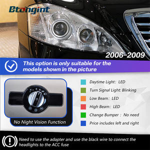 LEDヘッドライト自動車用アクセサリー06-12メルセデスベンツSクラス<span class=keywords><strong>W221</strong></span> 3つのバーで改造 - Product Image 6