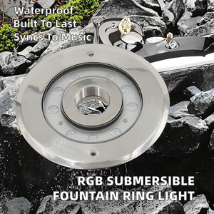 Éclairage LED pour fontaines musicales et dansantes, extérieur, DC24V, IP68, anneau donut, 27W/24W, blanc froid, DMX512, submersible - Product Image 4