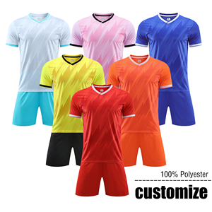Hoge kwaliteit 100% polyester hittetransfer bedrukte unisex sportkleding voetbaltenues blanco uniformen geautomatiseerd snijden - Product Image 2