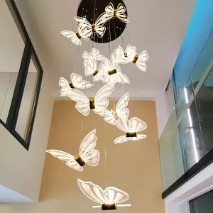 Lampadario a farfalla lampada da tavolo da bar creativa lampada da corridoio semplice staircasechandelier bovindo piccolo lampadario