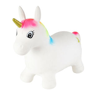 環境に優しいPVC製、工場直販価格、カスタマイズ可能な子供用インフレータブルジャンプアニマルホースホッパーおもちゃ - Product Image 4