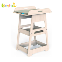 Table à langer moderne en bois pour bébé, sécurisée, pour chambre et salle de bain, mobilier d'allaitement en bois pour nouveau-né
