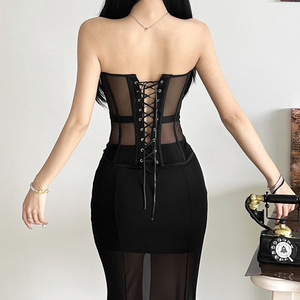 Nuova Collezione 2026: Corsetto Bustier da Donna, Stile Slim Street Fashion, Senza Schienale, Top Avvolgente - Product Image 3