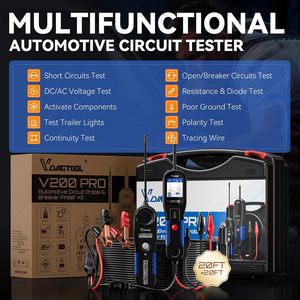 مجموعة أدوات فحص دوائر السيارات VDIAGTOOL V200Pro من الولايات المتحدة الأمريكية، جهاز اختبار الفيوزات للسيارات، جهاز اختبار الكابلات الكهربائية للشاحنات الثقيلة - Product Image 3