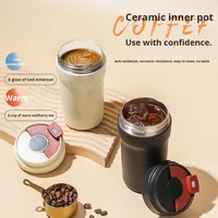 Botol Termos 350ml dengan Layar Temperatur Cerdas, Lapisan Dalam Keramik, dan Desain Cangkir Kopi