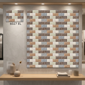 Carreaux muraux en céramique d'élévation brillante numérique de marque de luxe Vistaar 250x375mm pour mur extérieur extérieur de bâtiment commercial - Product Image 2