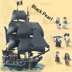 Set de Bloques de Construcción Black Pearl 1:1, Serie Barco Pirata <span class=keywords><strong>del</strong></span> <span class=keywords><strong>Caribe</strong></span>, Compatible con Plástico ABS, Juguete de Construcción para Adultos, Ensamblaje, Año Nuevo - Product Image 2