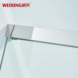 Hot Bán Nhôm 304 Thép Không Gỉ Đóng Khung Hình Chữ Nhật Với Bộ Đệm Tempered <span class=keywords><strong>Glass</strong></span> Duy Nhất Trượt Vòi Hoa Sen Cửa - Product Image 4
