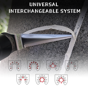 5-Pack caulking <span class=keywords><strong>scraper</strong></span> dao động đa công cụ thép không gỉ lưỡi dao để loại bỏ chất bịt kín cửa sổ Putty <span class=keywords><strong>Sealant</strong></span> - Product Image 3