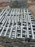 Base de vérin réglable galvanisée pour échafaudage de chantier, réglage de hauteur pour coffrage, vérin à vis réglable pour charges lourdes