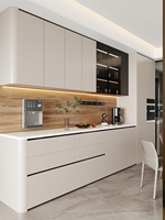 Buffet autoportant de luxe léger, anti-poussière, avec comptoir large, pour villa, appartement, salle à manger et cuisine
