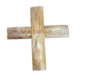 Mango de cuchillo de hueso de camello teñido marrón hecho a mano Artesanías naturales ecológicas pulidas con técnica India Estilo de amor - Product Image 1