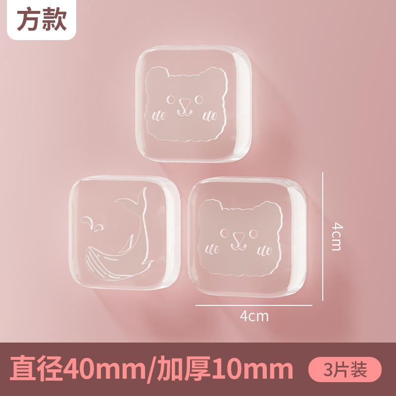 สติกเกอร์กันกระแทกใส - ทรงสี่เหลี่ยม [แบบหนา]