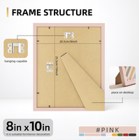 Fábrica al por mayor nuevo marco de fotos de madera de onda de Color 4x6 5x7 8x10 pulgadas estilo colgante de lujo para la decoración del hogar colgante de pared