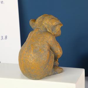 สวนด้วยกล้องจุลทรรศน์งานฝีมือก็อบลินเครื่องประดับเรซิ่นที่สร้างสรรค์รูปปั้นหินชายแก่อบแห้งเครื่องประดับตกแต่ง - Product Image 2