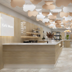 Café moderne personnalisé avec design intérieur <span class=keywords><strong>haut</strong></span> <span class=keywords><strong>de</strong></span> <span class=keywords><strong>gamme</strong></span>, comptoir alimentaire <span class=keywords><strong>de</strong></span> qualité supérieure pour centre commercial, <span class=keywords><strong>décoration</strong></span> <span class=keywords><strong>de</strong></span> centre commercial, café <span class=keywords><strong>haut</strong></span> <span class=keywords><strong>de</strong></span> <span class=keywords><strong>gamme</strong></span> - Product Image 1
