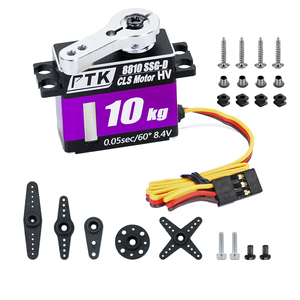 Ptk 8810 SSG-D servo 10kg 180/270 ° kỹ thuật số servo 1/8 1/10 RC xe chỉ đạo tàu lượn cánh cố định turbojet máy bay nhà máy tự làm - Product Image 6
