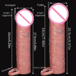 Funda de Silicona Líquida para Agrandamiento del Pene para Hombres - Condón Adulto Impermeable, Seguro y Cómodo para Mayor Tamaño y Longitud - Product Image 1